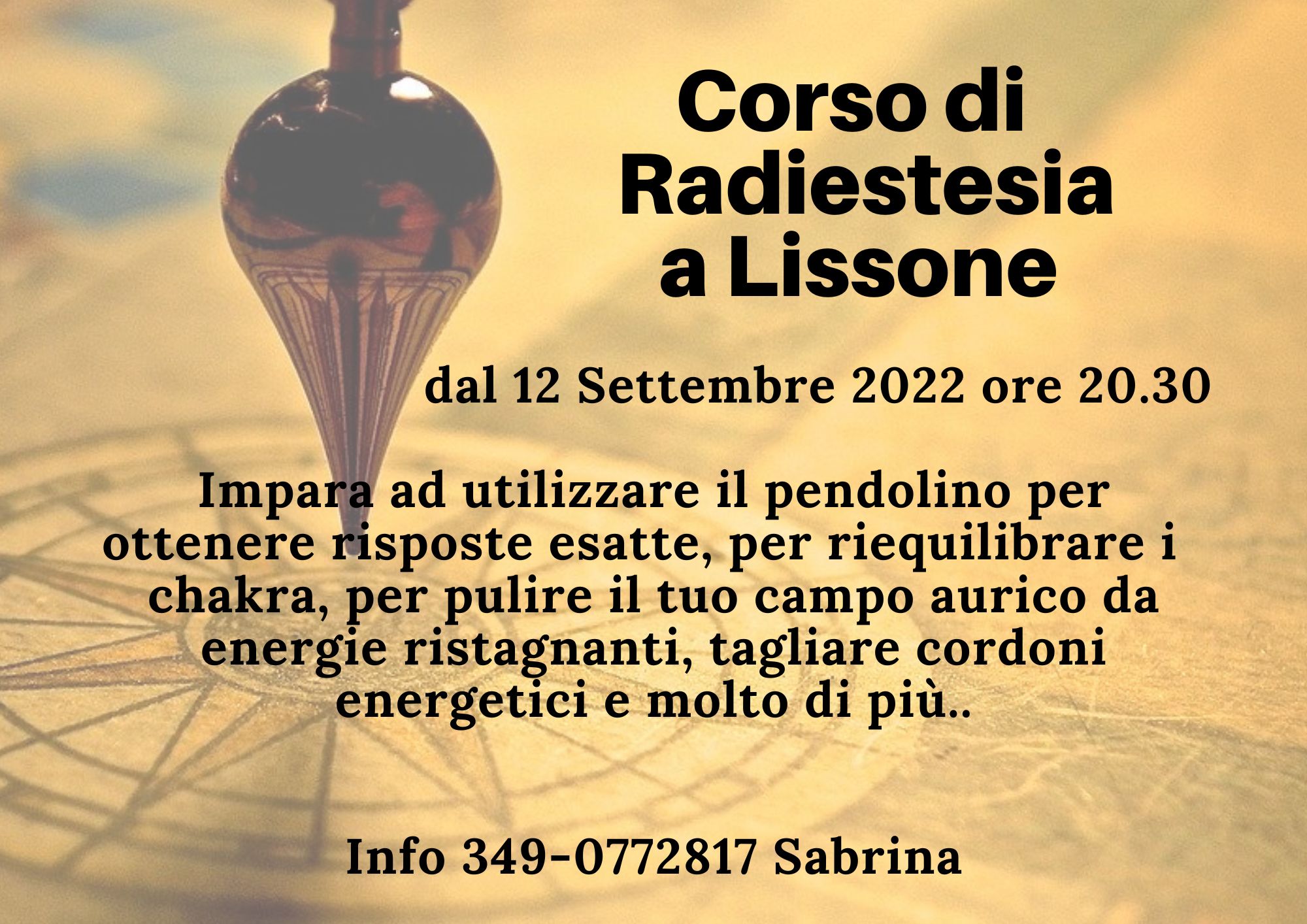 Corso RADIESTESIA - Lissone (Monza e Brianza)