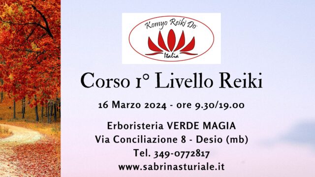 Corsi 1° Livello REIKI - Desio (MB)