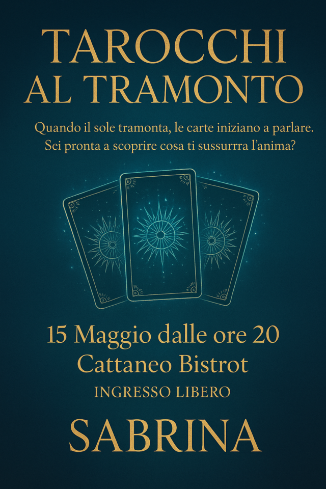 Tarocchi al Tramonto - Cattaneo Bistrot Monza