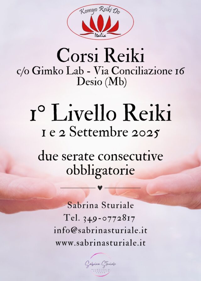 Reiki 1° livello Desio