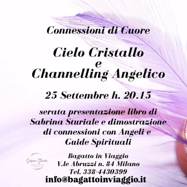 Channelling angelico e presentazione libro CIELO CRISTALLO