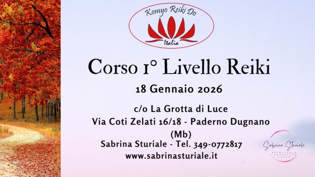 Corso 1° Livello REIKI - Paderno Dugnano