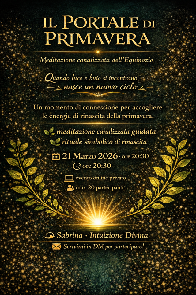 Meditazione equinozio di primavera online con rituale di rinascita