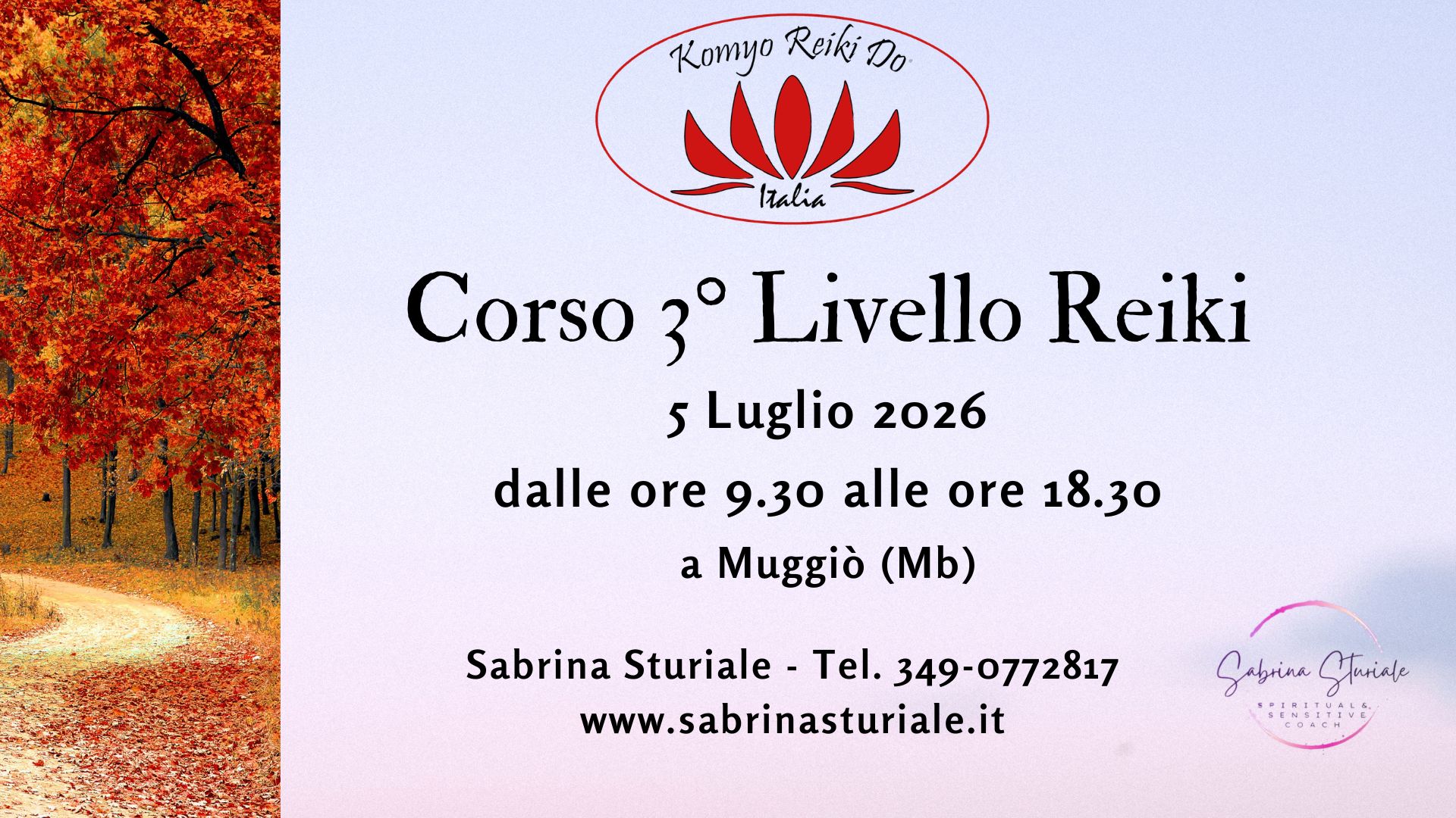 Corso 3° Livello REIKI - Muggiò